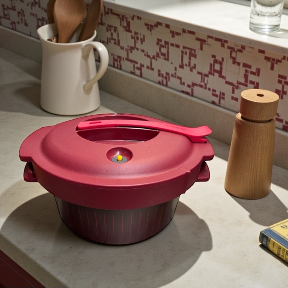 Tupperware Microwave 2 Quart Round Pressure Cooker